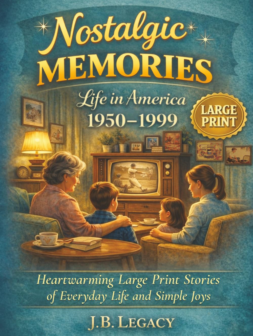 Nostalgic Memories: Life in America 1950–1999 – Heartwarming Stories in Large Print