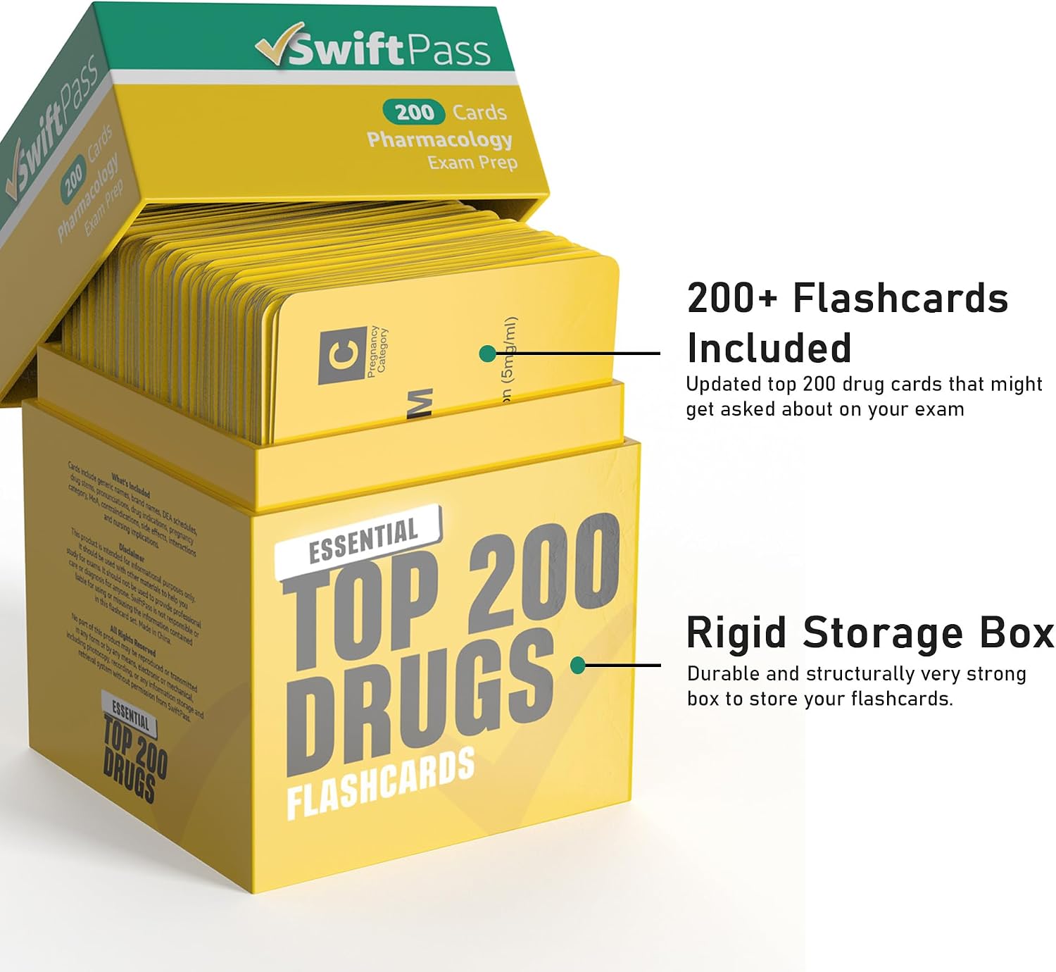 Top 200 Drugs Flashcards for Medical, Pharmacology & Nursing Students - Pharmacology Flash Cards for Test Prep