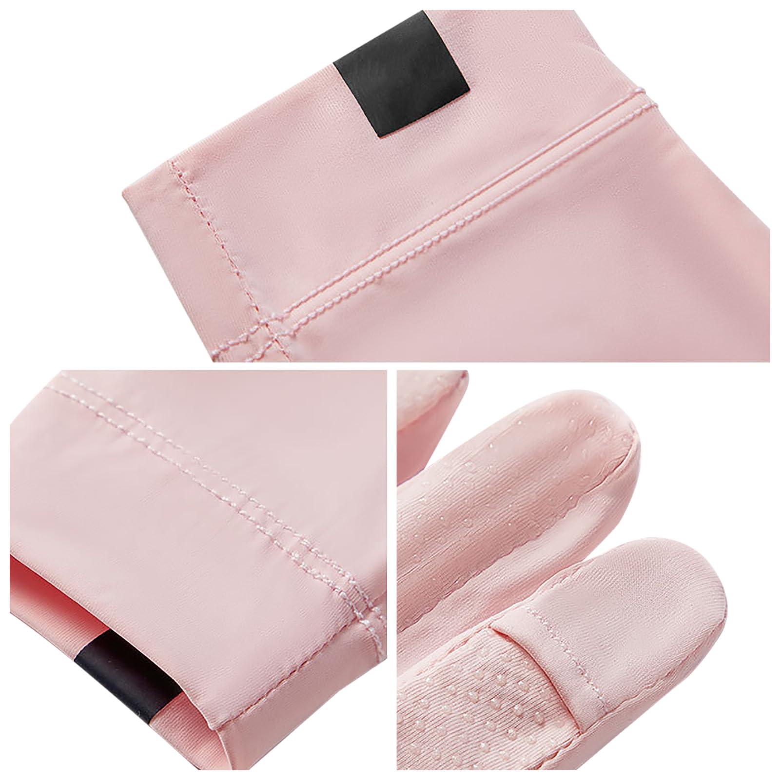 FakeFace Gants de Protection UV Femme Respirent UPF 50+ Eté Léger Gants Antidérapants à Écran Tactile Gants de Conduite Doigts Complet pour Randonnée Cyclisme Golf Pêche