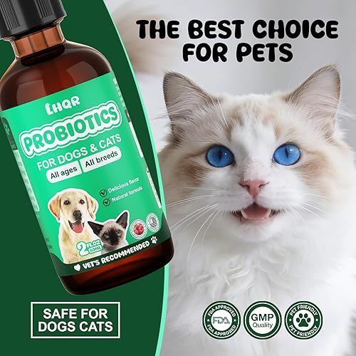 Miniatura 7 de Probióticos líquidos para perros y gatos con prebióticos y enzimas digestivas - Fórmula 3 en 1 para la salud intestinal y absorción de nutrientes -