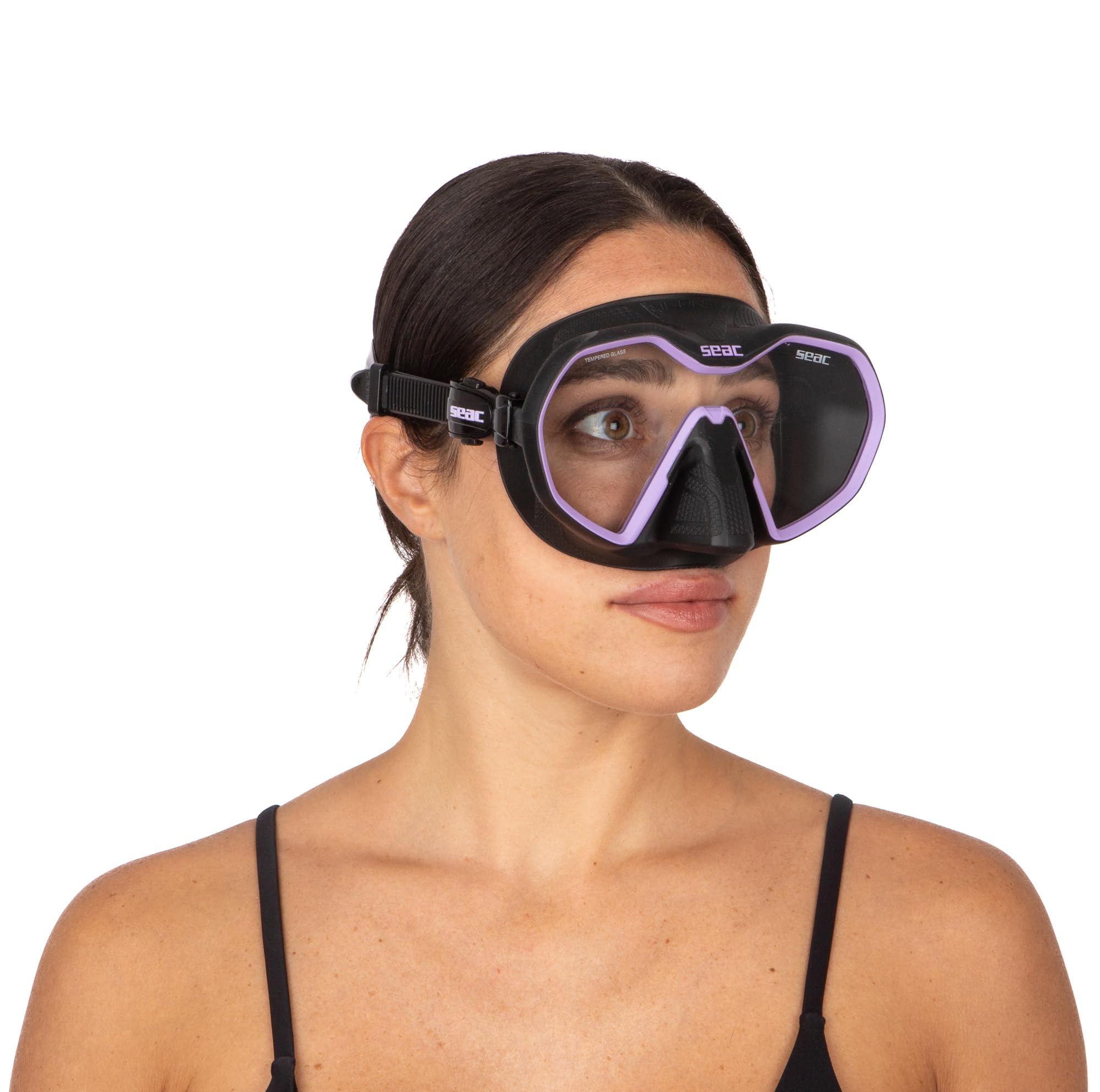 SEAC Icona, máscara monocristal sin Marco 100% Made in Italy para Buceo