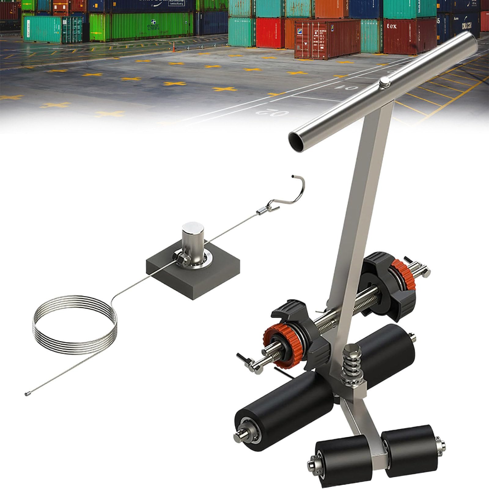 asdchZen Playing Field Line Striping Machines, With Drawing Circle Kit Basketball Court Marking Kit, Lane Marking Applicator For Concrete, Asphalt, Road Warning,