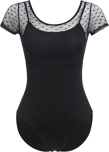 Leotardos de ballet para mujeres adultas con estampado de flores de mariposa sin espalda, leotardos de gimnasia con brasier y prácticas de