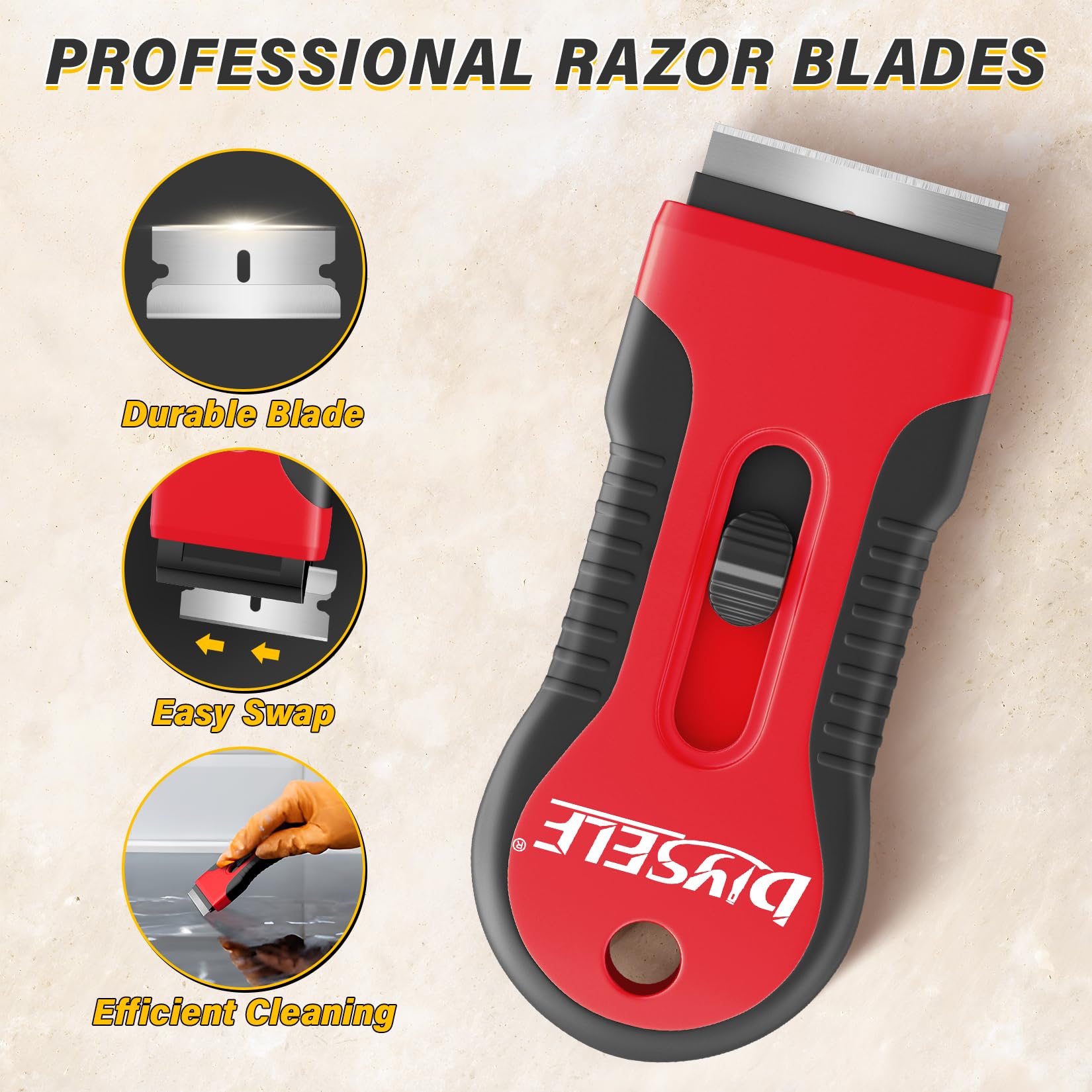 Kitchen Razor Snapklik.com : 2 Pack Razor Blade Scraper, Extra 10 PCS Mental Razor ...