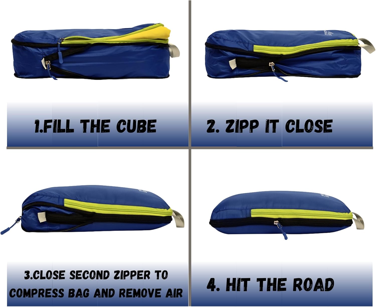 SUITEDNOMAD Ultralight Compression Packing Cubes Set, Suitcase and Backpack Travel Organizer Bags - Image 5