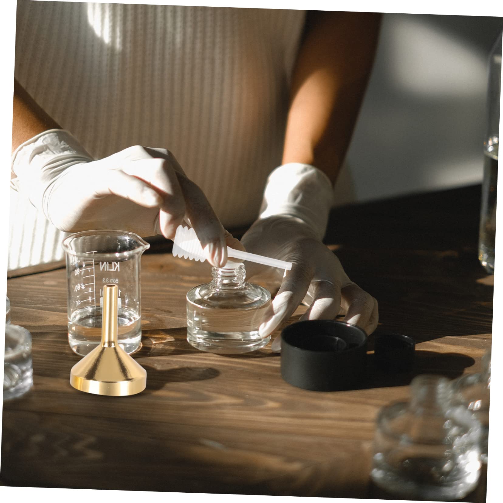 MAGICLULU 5juegos Embudo Para Rellenar Perfumes y Líquidos Goteadores Para Viajes y Almacenamiento De Fragancias