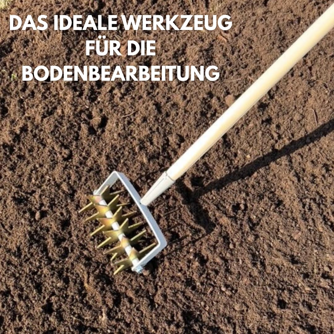 21 cm Kultivator Garten mit 6 Sternen, Gartenfräse, Gartenkralle, Sternfräse 1-Reihe, Rollkultivator, Gartengerät EU-Produktion TMX