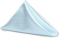 Vista 543 de Ultimate Textile -1 docena - Reversible Shantung Satin - Majestic - Servilletas de tela Majestic de 17 x 17 pulgadas color azul pizarra