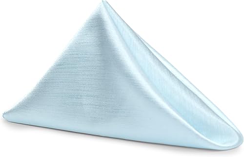 Miniatura 543 de Ultimate Textile -1 docena - Reversible Shantung Satin - Majestic - Servilletas de tela Majestic de 17 x 17 pulgadas color azul pizarra