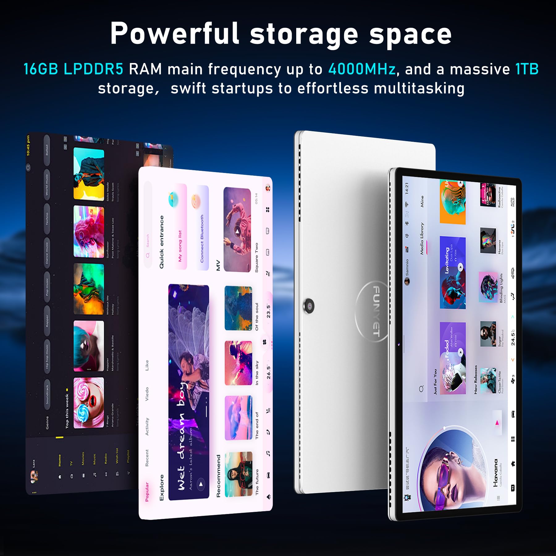 FUNYET Tablet 2 in 1 N100 Laptop Touch Windows 11 Pro Tablet PC FUNBOOK14 Pollici 16 GB RAM 512 GB SSD WIFI6 Bluetooth 5.2 / Tipo-C Funzione Completa/Micro HDMI