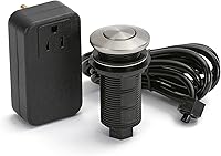 Vista 7 de Lew Electric Interruptor de aire y controlador de eliminación de basura con botón (negro inoxidable)