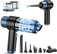 Vista 10 de EYYA Aspirador de mano inalámbrico para automóvil, 16000 PA, potente aspiradora de mano inalámbrica recargable, mini aspiradora portátil 4 en 1