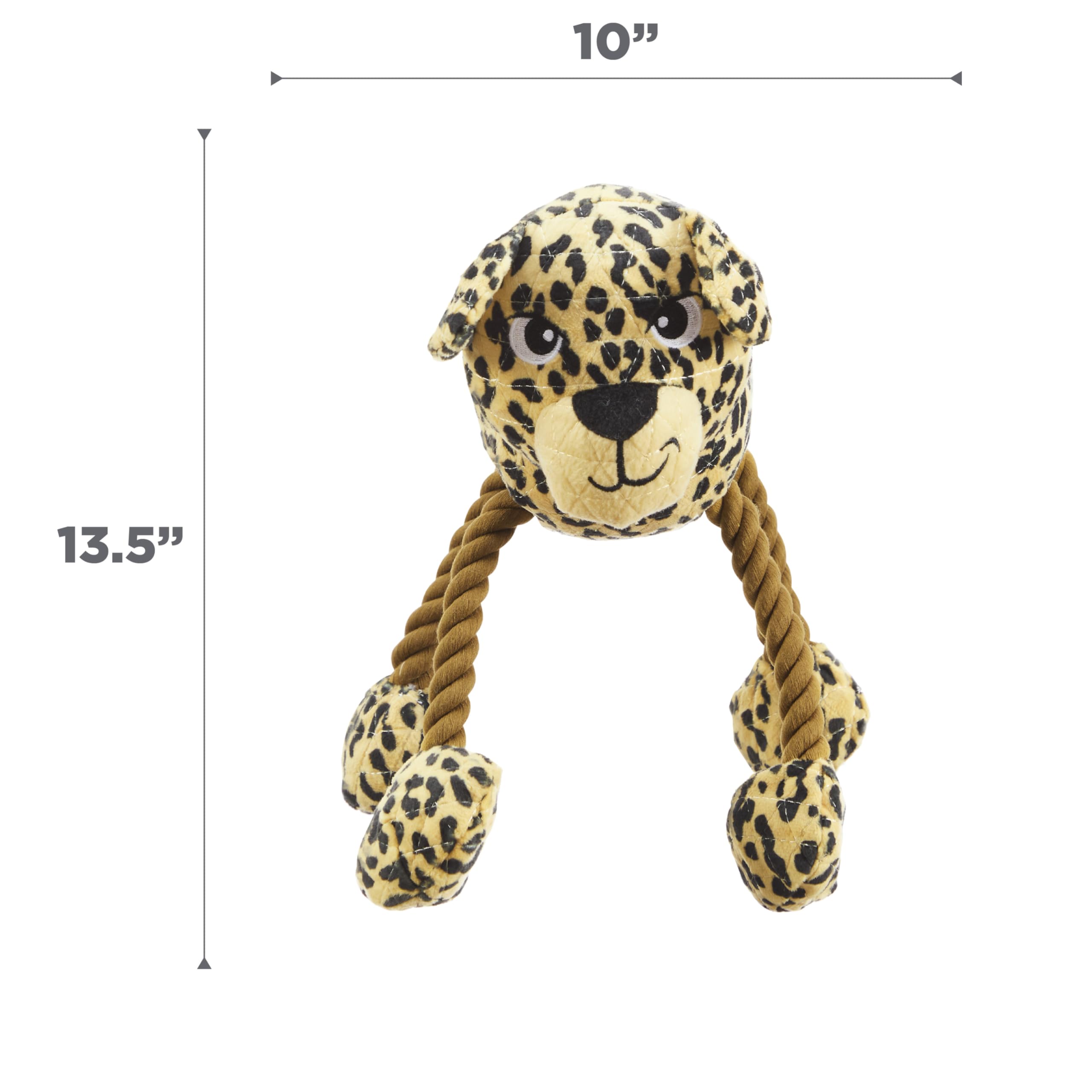 Amazon.com: Outward Hound Tuggy Buddyz Leopard Squeaky Rope Dog
