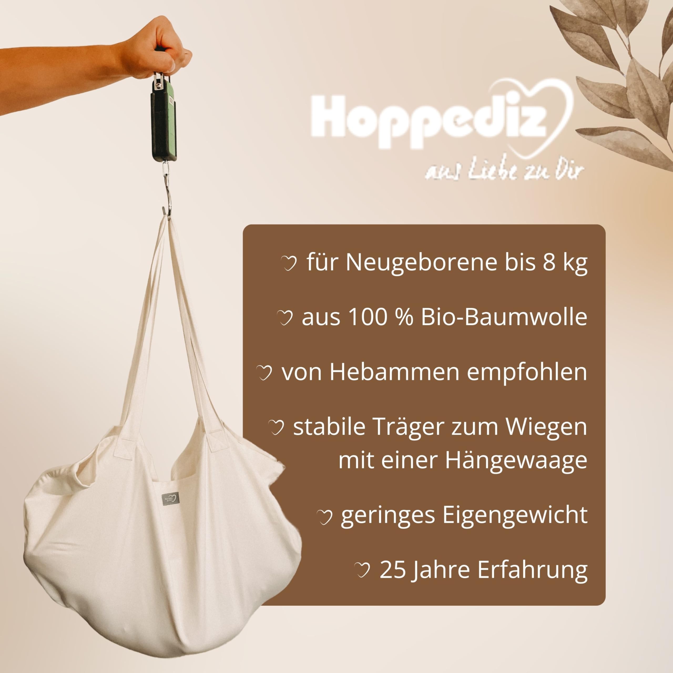 Hoppediz Berceau bébé pour la balance suspendue Verona