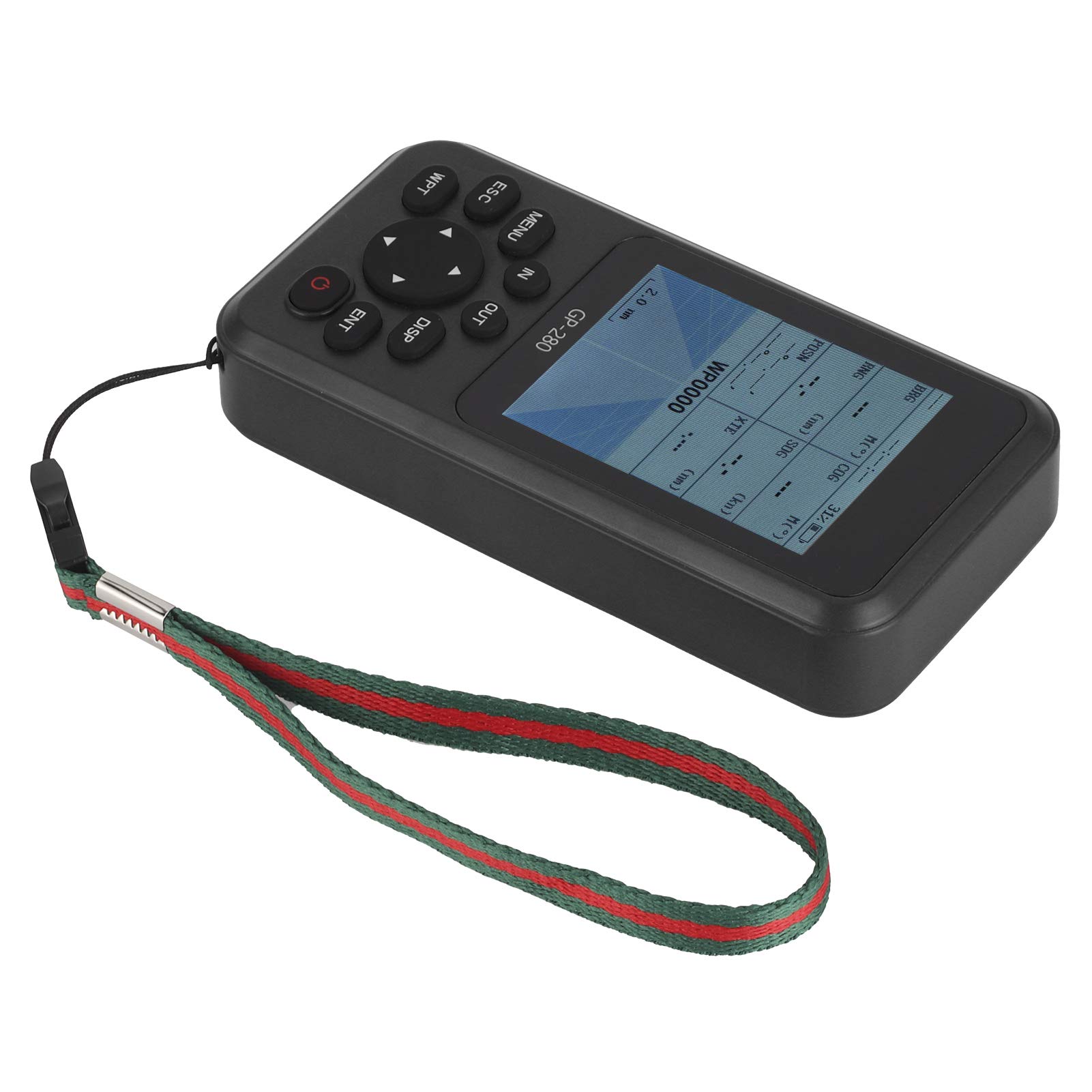 Navigatore GPS Portatile con Schermo Multifunzione, Dispositivo Impermeabile Ad Alta sensibilità per, Veicoli e attività All'aperto, Accessorio (BLACK)