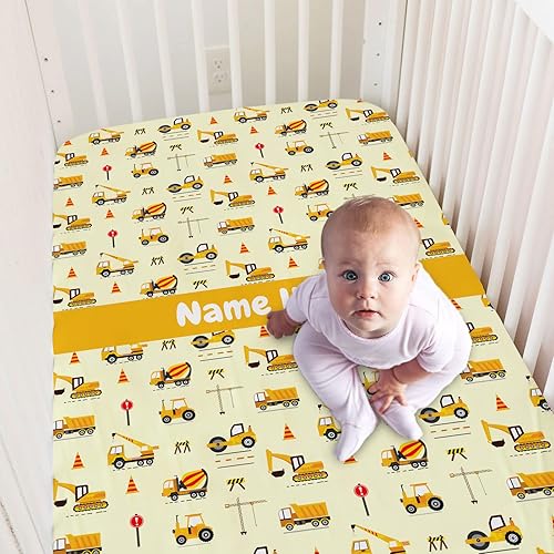 Miniatura 6 de Sábanas personalizadas para cuna de bebé arcoíris colorido con nombre, paquete personalizado y sábanas de juego para niñas bebés, sábanas de colchón