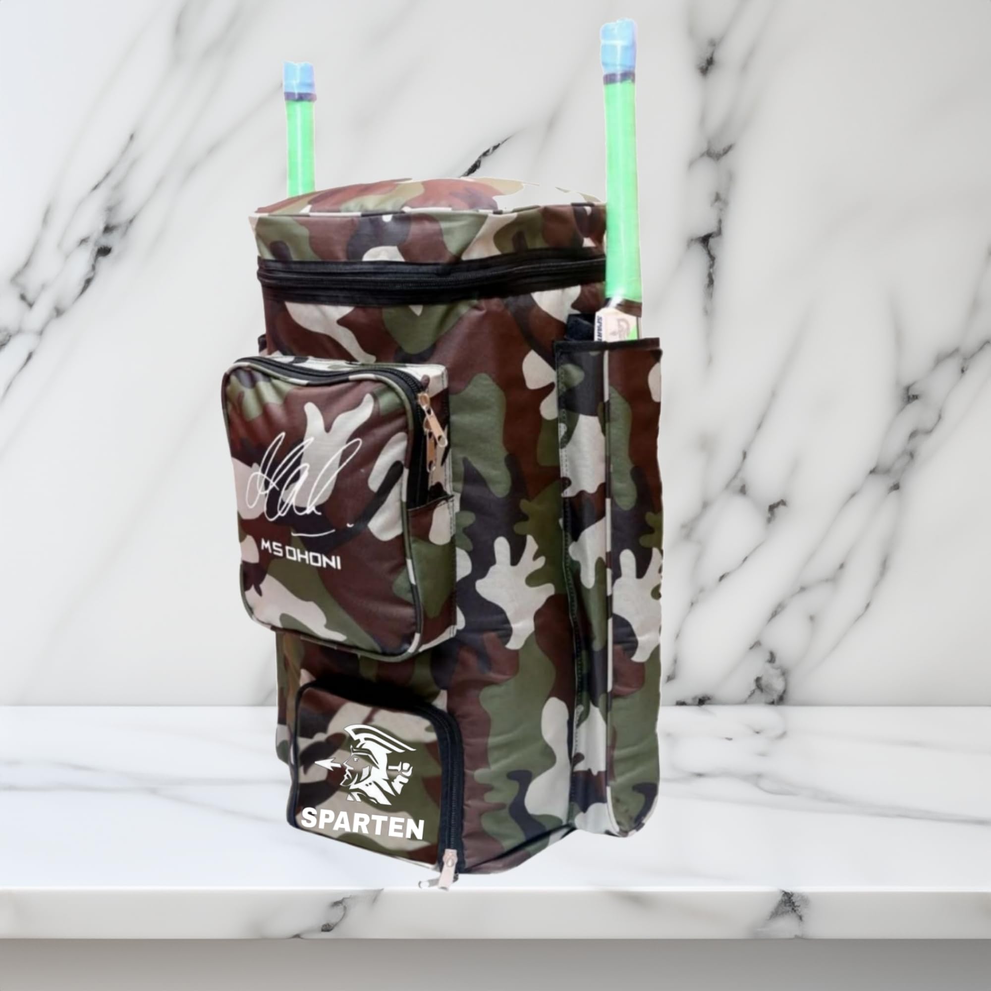 SPARTEN Cricket Kit Bag | Dedicated Bat Pocket | Durable Polyester Construction | Adjustable Shoulder Straps | Water-Resistant Design | Stylish Cricket Bag for Cricketers-picture-12