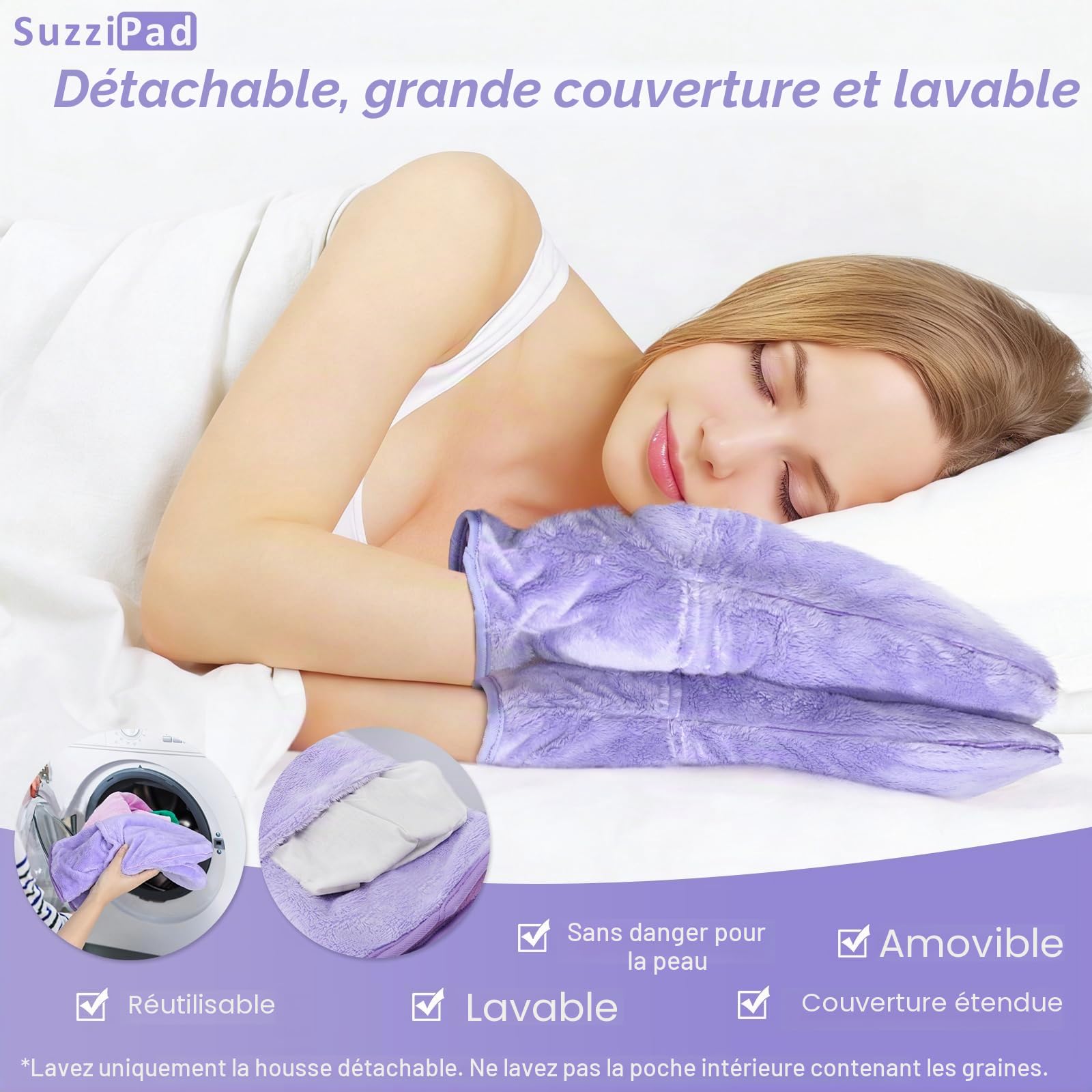 SuzziPad Gants chauffants pour l'arthrite des mains, gants d'arthrite pour femmes pour soulager la douleur, les articulations raides, le canal carpien, le doigt à gâchette, chauffe-mains lavables,