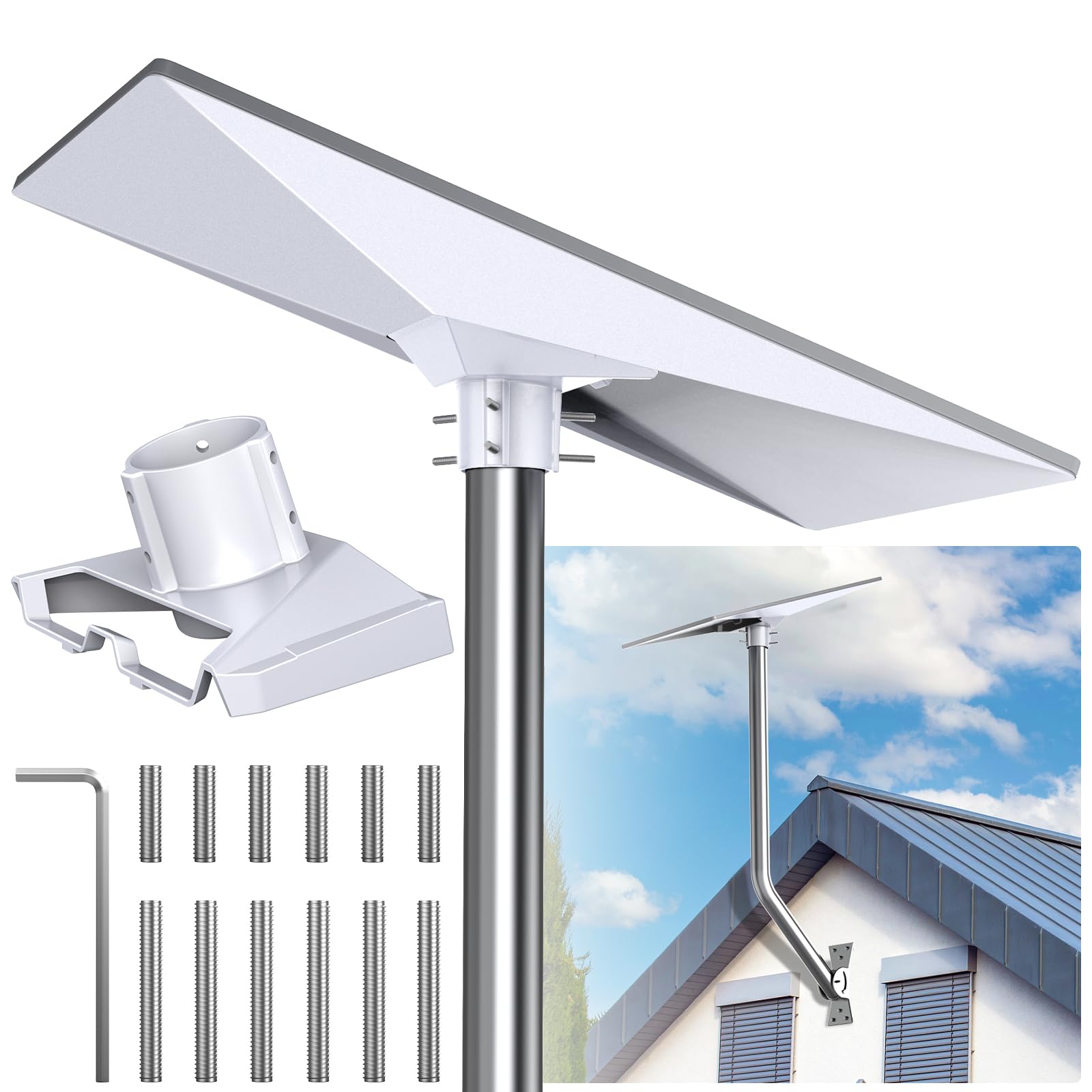 Starlink Gen 3 Pipe Mount, HSTOP Pole Mount Adapter Mounting Kit for Starlink Gen 3 Long Pole Mount/Roof Mount,Starlink Gen 3 Mounting Kit Starlink Internet Satellite Kit Adapter