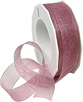 Vista 63 de Morex Ribbon 91803/100-609 Cinta de nailon Organdy, 5/8 pulgadas por 100 yardas, color rojo
