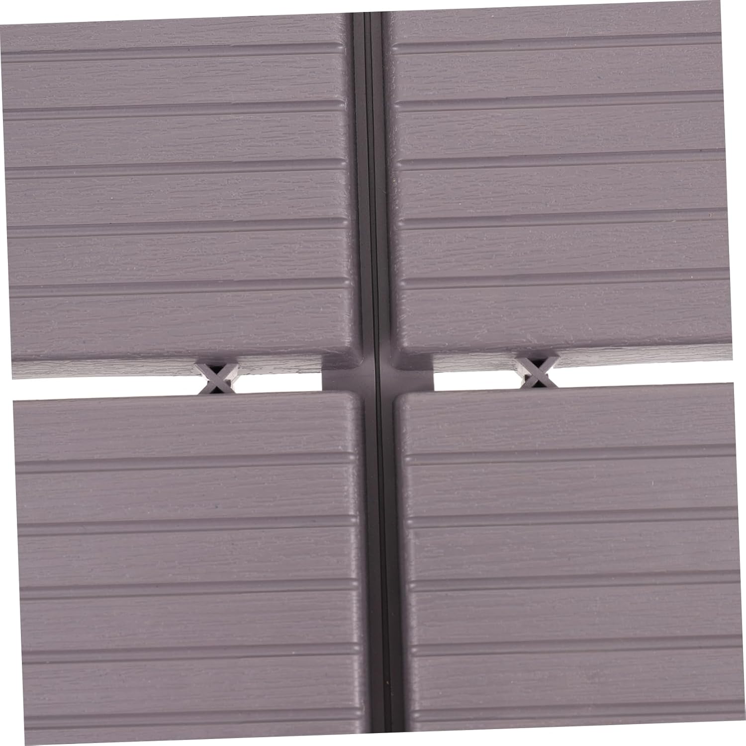 Vaguelly 4pcs Interlocking Deck Tiles Outdoor Plastic Flooring for Balcony and Patio Wood-Look Design Easy Installation