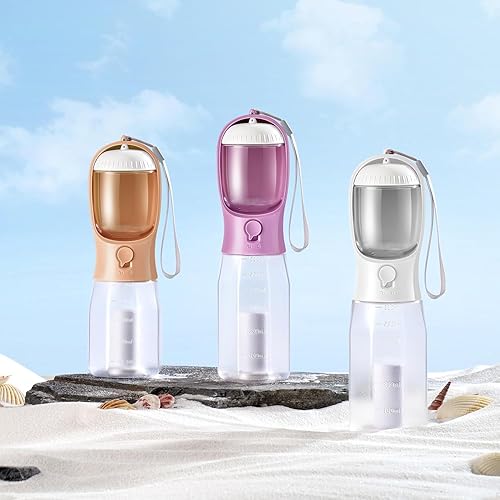 Miniatura 9 de Botella de agua para perros con contenedor de alimentos, dispensador de agua portátil para perros para mascotas para caminar al aire libre,