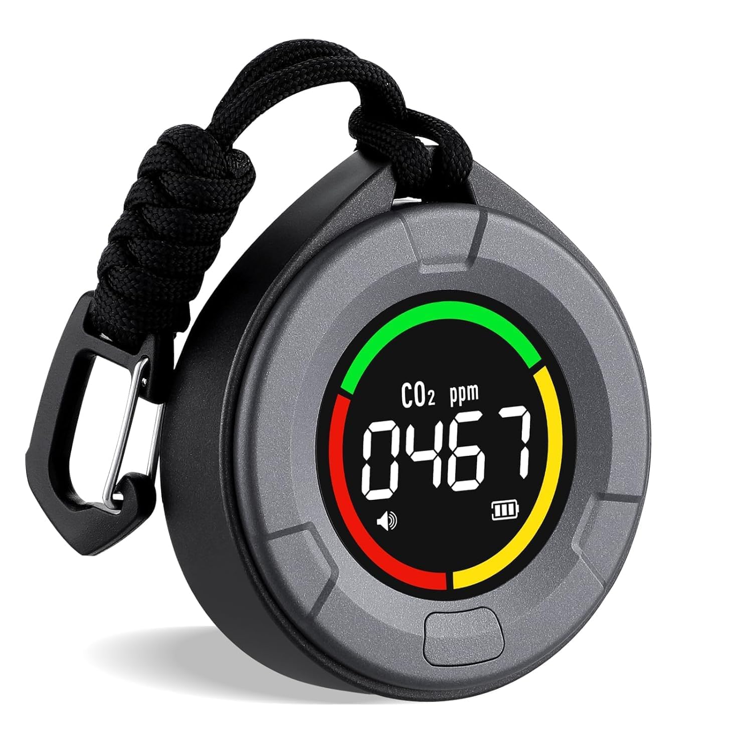 INKBIRDPLUSS Portable CO2 Detector Mini Indoor CO2 Monitor NDIR Sensor with Full Color LCD Indicator Light Alarm Auto Calibration for Home Office Travel-image-45