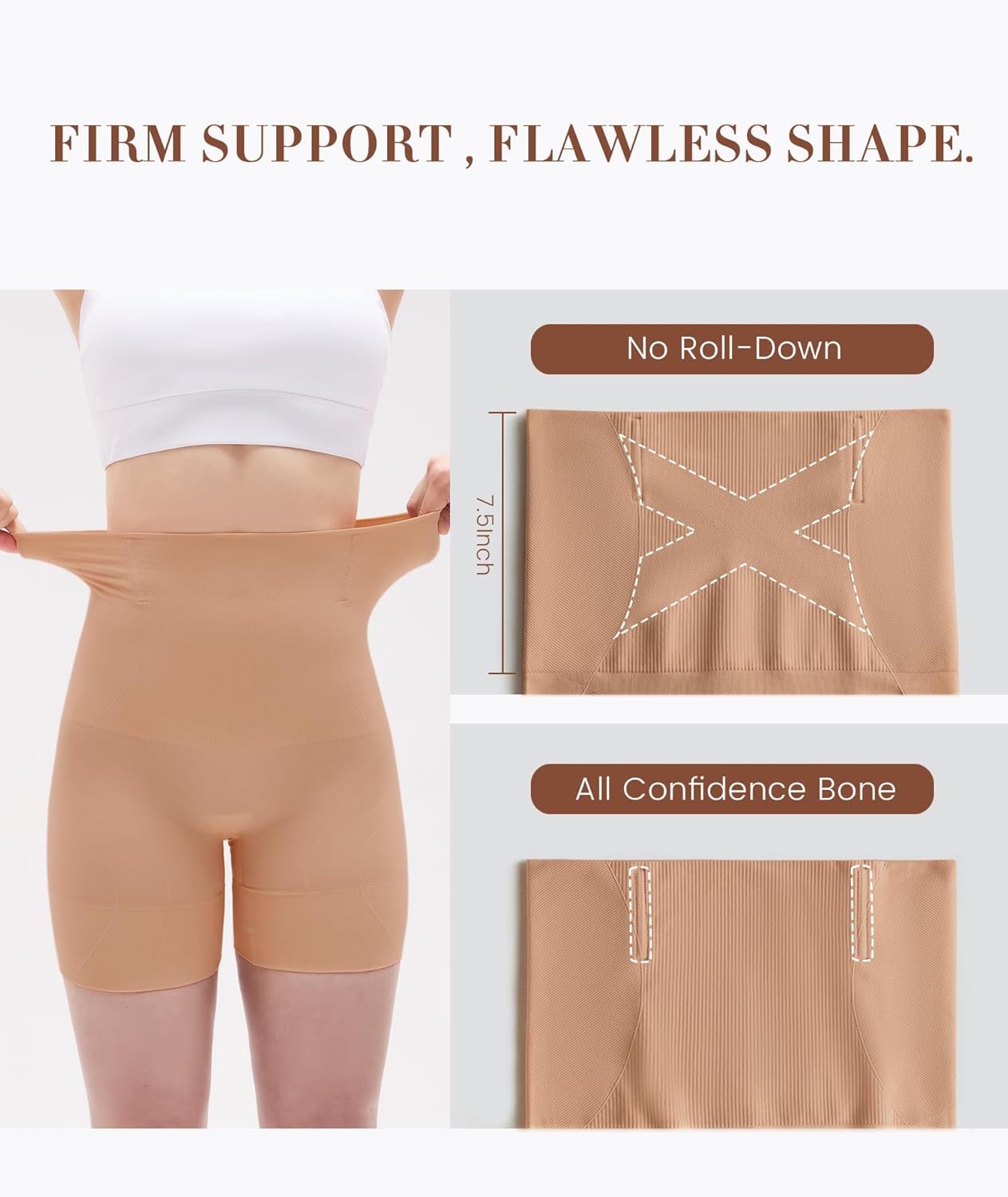 Tummy Control Shapewear for Women,Seamless High Waist Underwear, Faja Body Shaper Panties, Thigh Slimming Shorts - Image 5