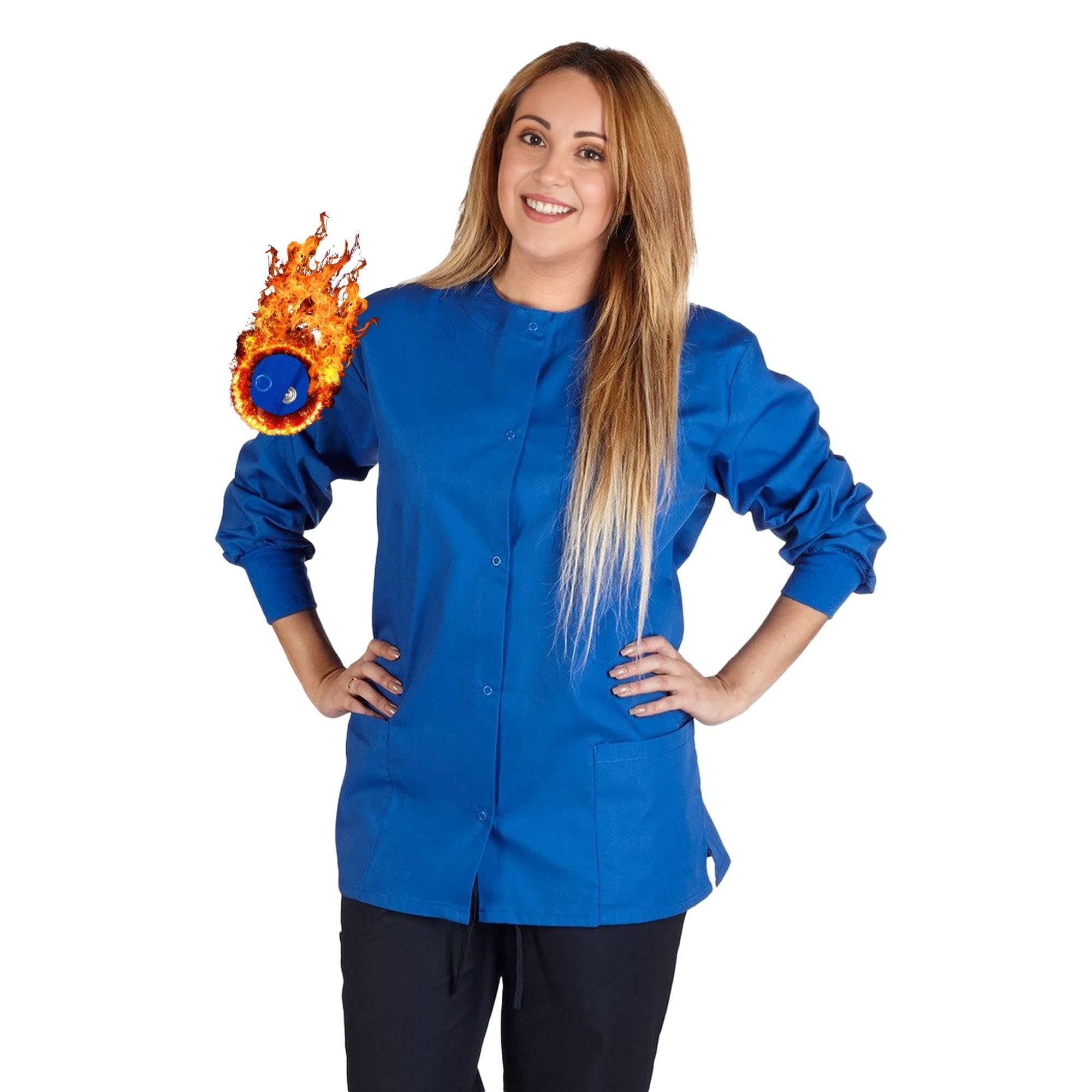 Women's Scrub Jacket Warm Up Medical Scrub Jackets for Women