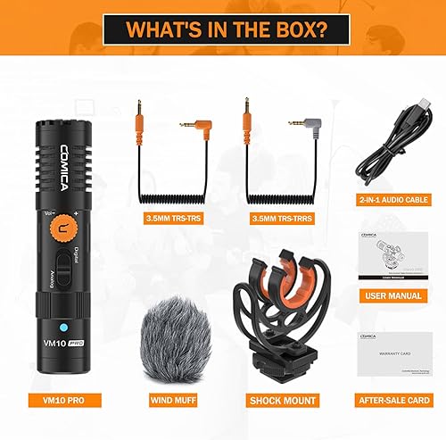 Miniatura 7 de COMICA VM10 PRO - Micrófono universal de video, ganancia ajustable, salida digital USB C, monitoreo, micrófono de escopeta para cámara, teléfono