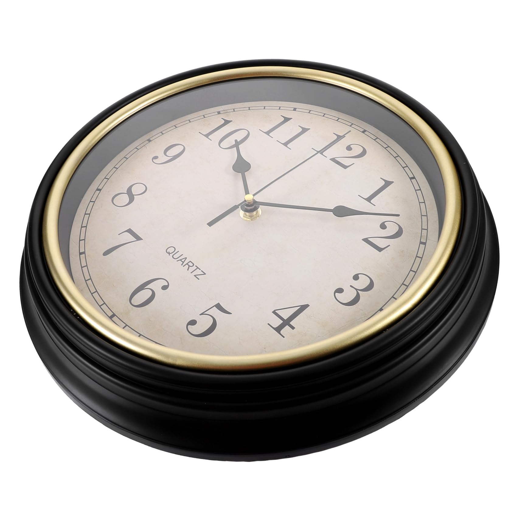 Horloge murale silencieuse ronde vintage ORFOFE sans pile grands chiffres arabes retro
