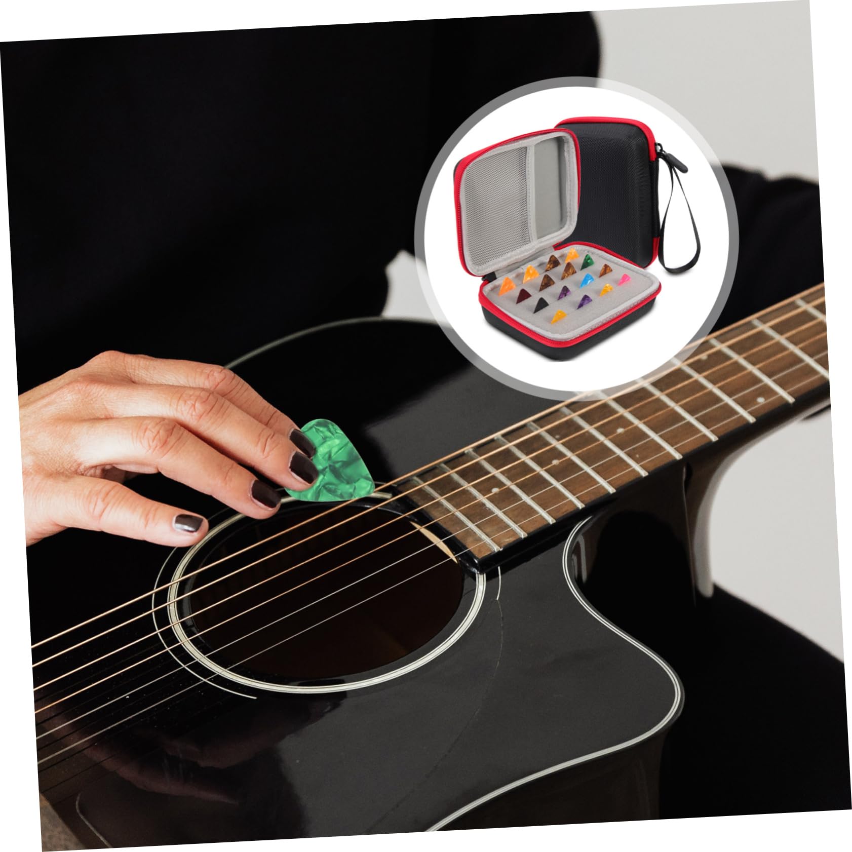 ifundom 3 Juegos De Bolsa para Púas De Guitarra Bolsa De Almacenamiento para Selecciones De Instrumentos De Cuerda Bolsa para Púas De Guitarra Púas De Ayuda para Guitarra Soporte para