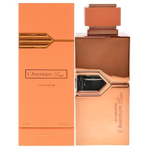 Al Haramain L'aventure Rose - Eau de Parfum en espray para mujer, 6.7 onzas
