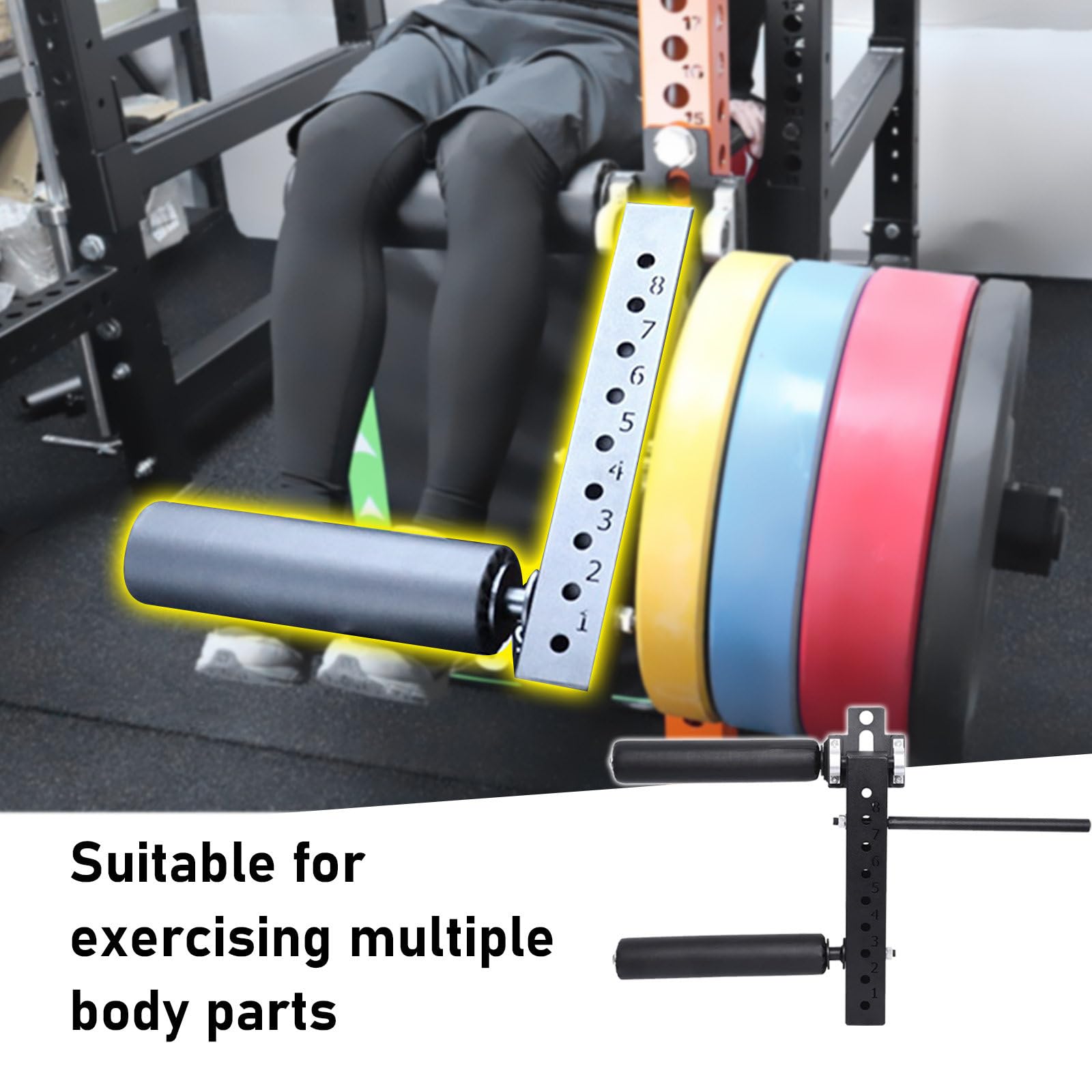 Beinstrecker und Curl Maschine Aufsatz für Power Rack, Einstellbare Krafttrainingsgeräte für Home Gym Leg Workouts