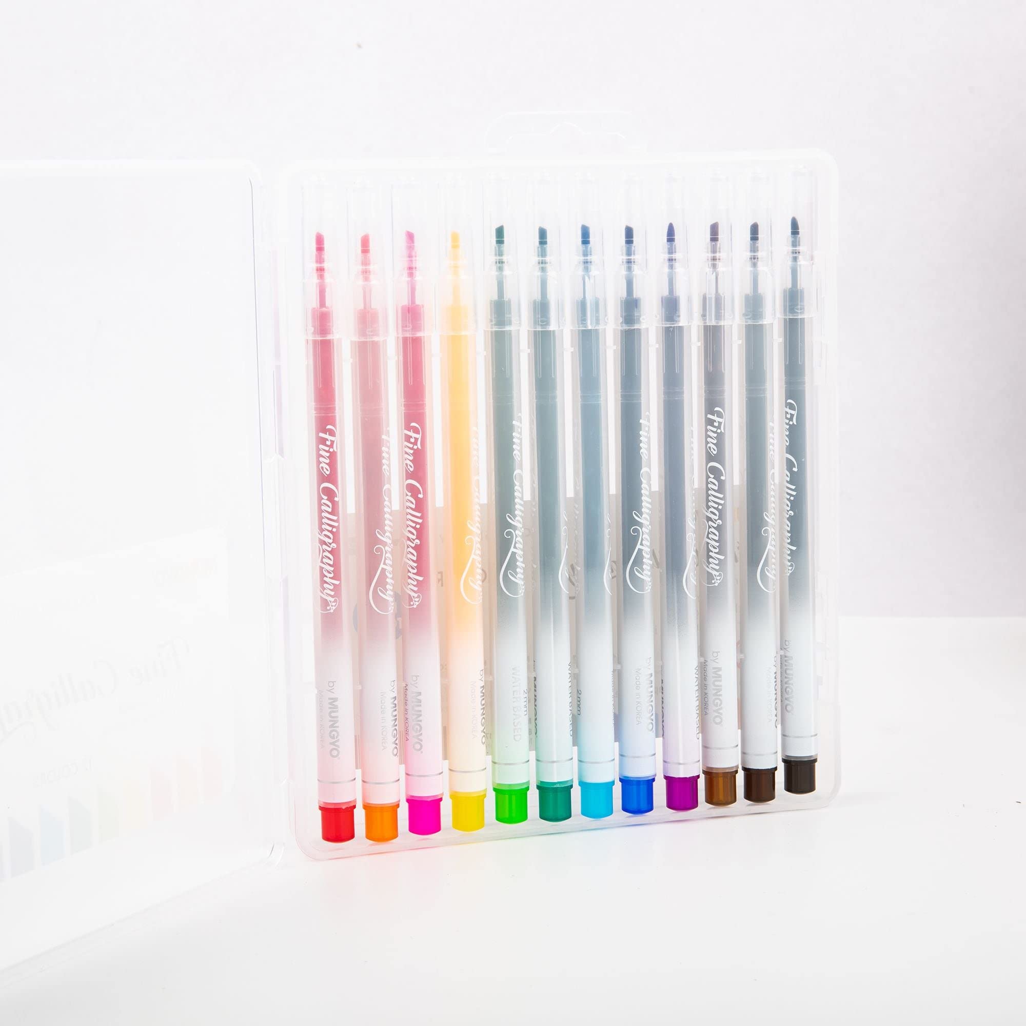Mungyo Calligraphy pen set of 12 assorted colours - Image 4 thumbnail