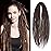 Sangtok 15 pcs Double Ended Dreadlock Extensions, 24 inch Chocolate Thin 0.6cm Fake Dreads Extensions, DE Synthetic Dreadlock Extensions Reggae Hippie Dreads for Women