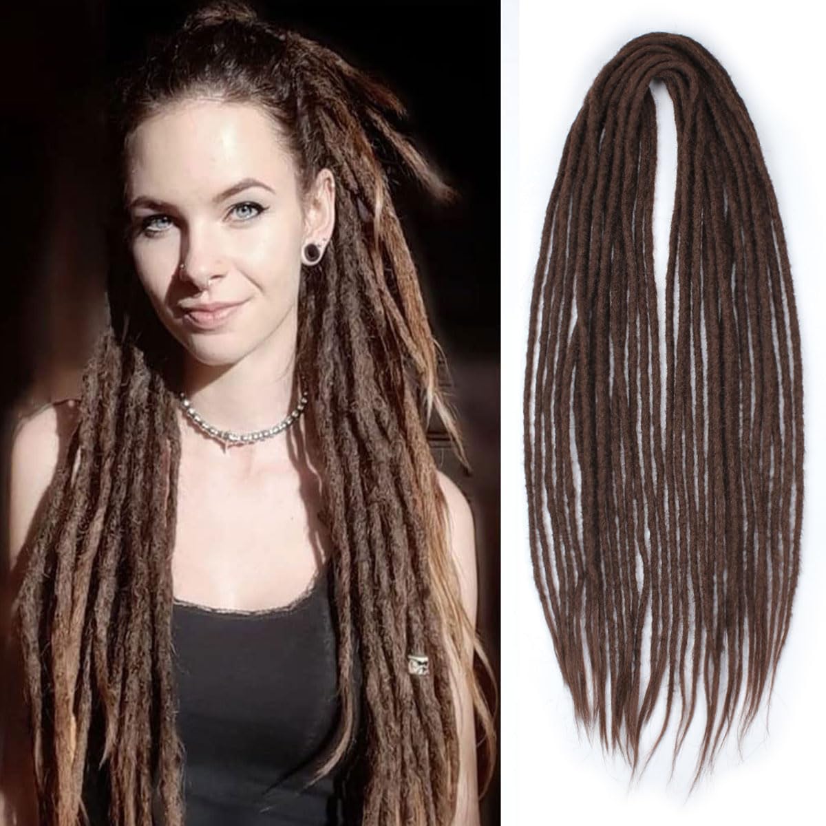 Amazon.com : Sangtok 15 pcs Double Ended Dreadlock  display picture 3