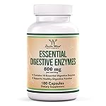 Digestive Enzymes - 800mg Blend of All 10 Most Essential Digestive and Pancreatic Enzymes (Amylase, Lipase, Bromelain, Lactase, Papain, Protease, Cellulase, Maltase, Invertase) by Double Wood