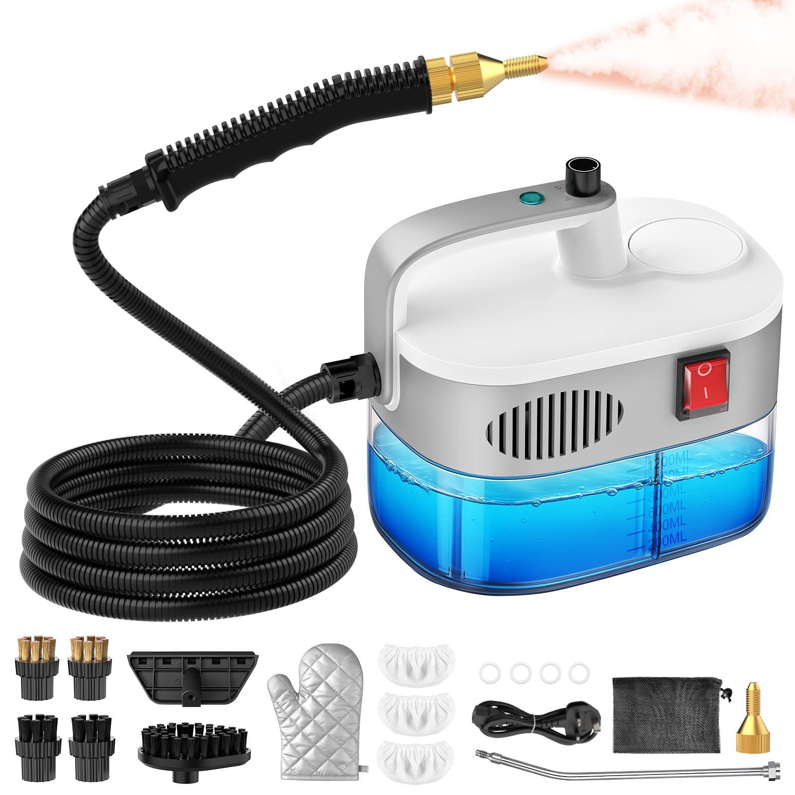 Handheld Steam Cleaner, 15s Fast Heat Steam Cleaner Handheld for Home