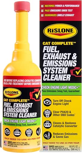 Rislone 4720 Cat Complete Fuel, Exhaust and Emissions System Cleaner,16.9