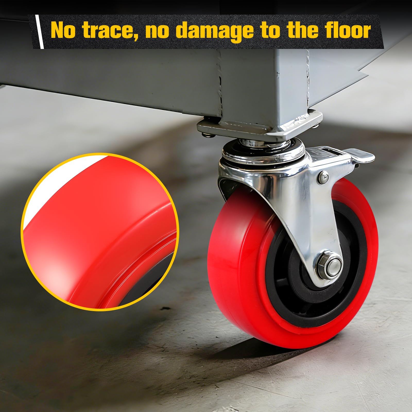 5 Inch Wheels,Heavy Duty Replacement Wheels,Casters Set of 4 Load 3200 Lbs — Amazon image 4