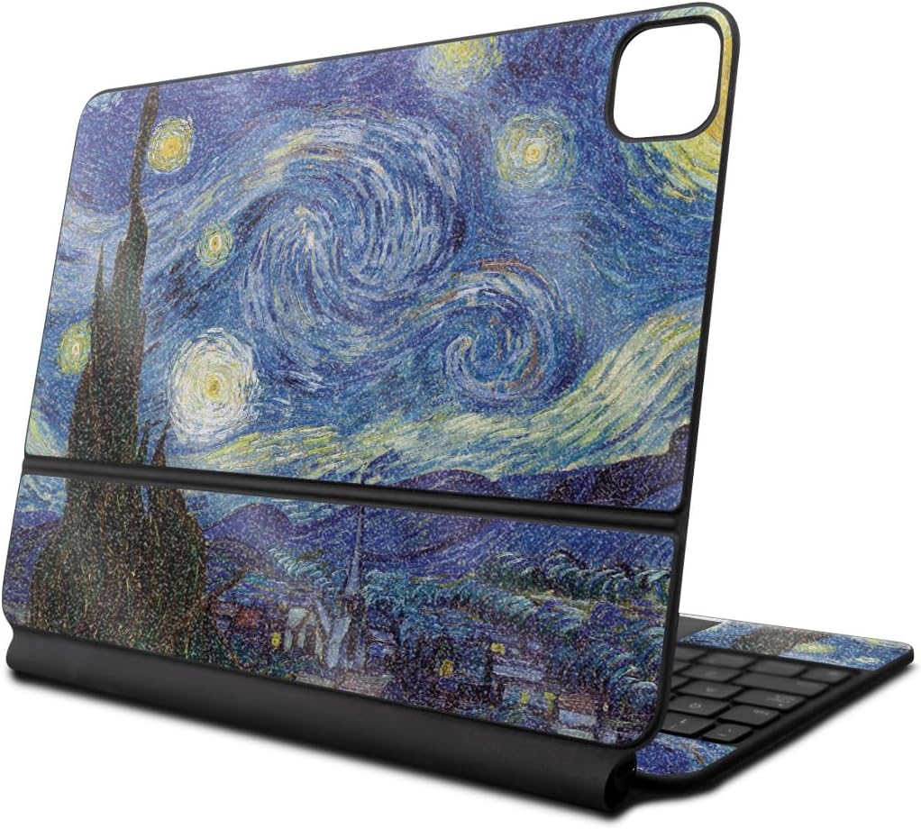 Glossy Glitter Skin Compatible with Apple Magic Keyboard for iPad Pro 13‑inch (M4) 2024 - Starry Night - Premium 3M Vinyl Protective Decal Cover - Easy to Apply | Crafted in The USA by MightySkins