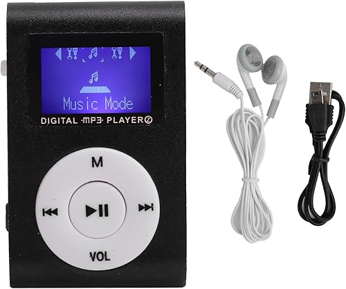 Miniatura 5 de Mini reproductor de MP3, reproductor de música portátil con clip, reproductor de MP3 de música clásica, dispositivo con pantalla LCD digital para