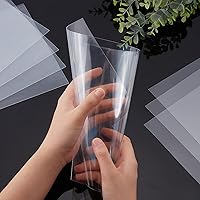 Vista 3 de AHANDMAKER 20 Pcs Clear PVC Flexible Plastic Board Sheet, 8.25 x 11.75 inch Clear Plastic Sheet with Protective Paper for Craft, Windows, Picture
