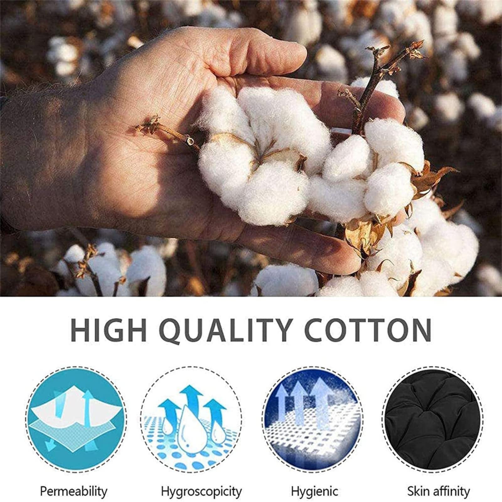 Cuscino di ricambio per panca da esterno, 101,6 x 119,4 cm, 2 o 3 posti, cuscino per dondolo da giardino e schienale, accessorio in morbida pelliccia per patio