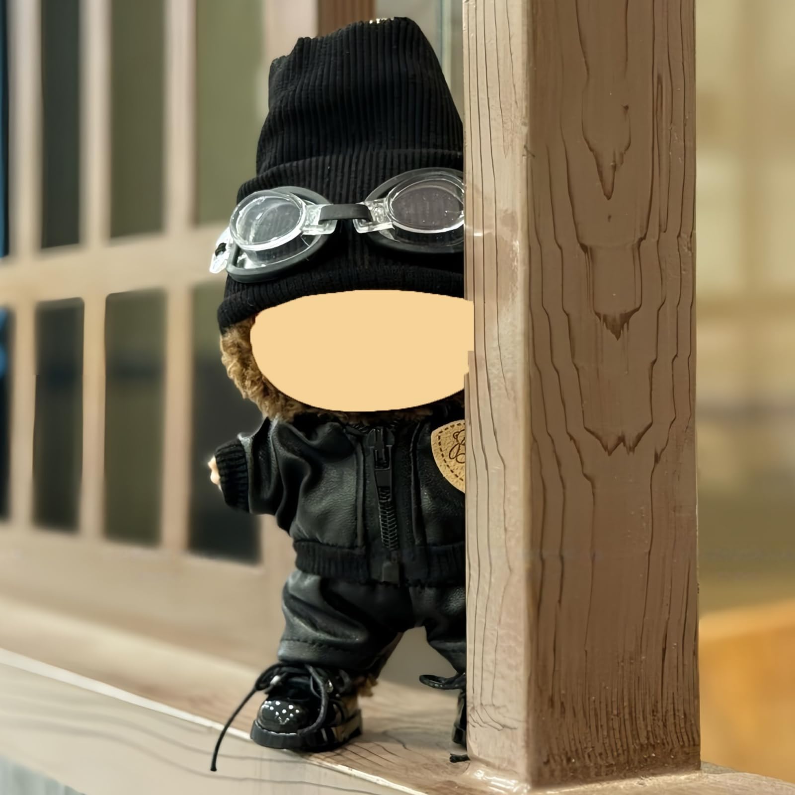 ラブブのぬいぐるみ PPADAの帽子・バックパック・ズボン、靴 サングラス付き Amazon.co.jp: ぬいぐるみ服 ラブブ 17cm 着せ替え服 オートバイ着 6点