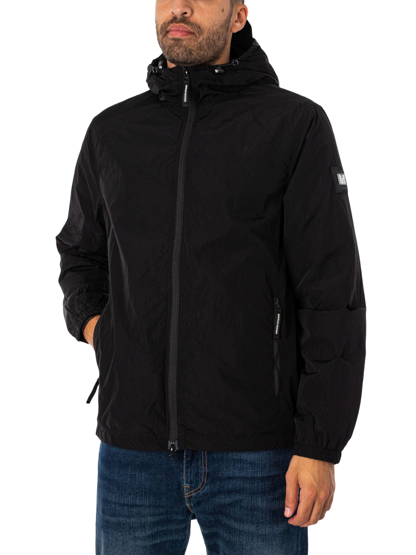 Weekend Offender Men's Technician Facemask Jacket, Black, XXL