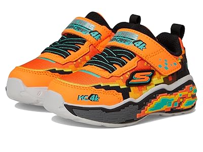 SKECHERS KIDS Mega Scene 402162N (Toddler) Boys Shoes Orange/Black : 10 Toddler M, Textile