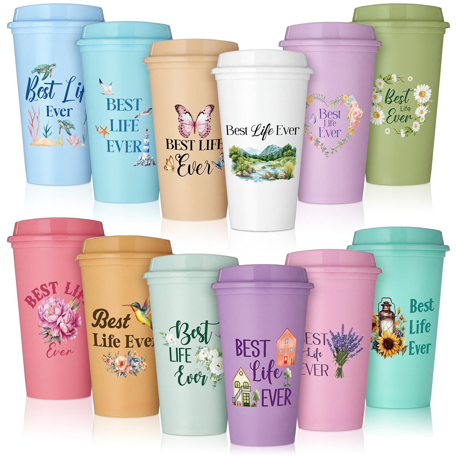 12 Pcs Best Life Ever Coffee Cups Jehovah Witnesses Gifts 16 oz
