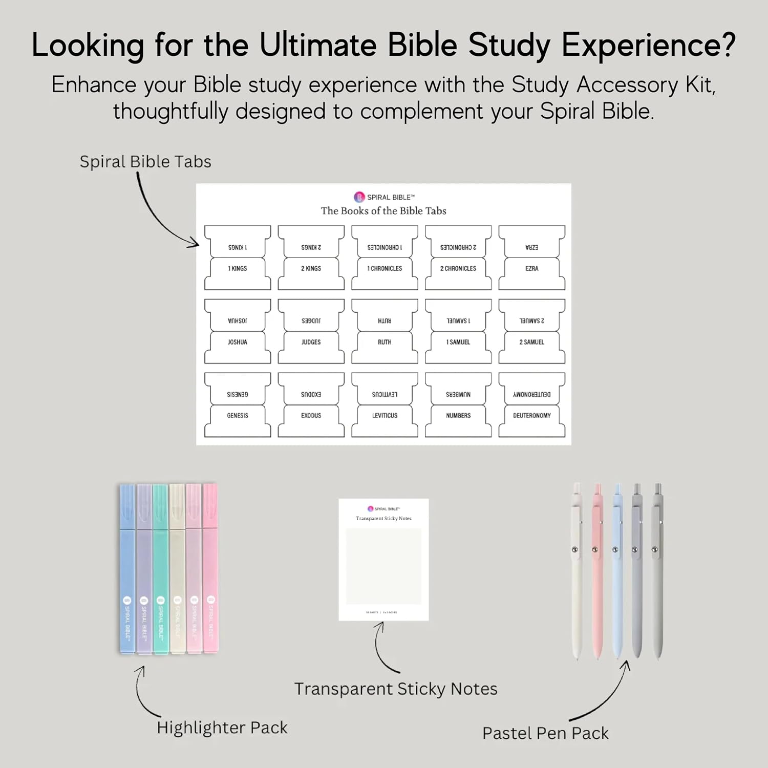 Official Spiral Bible™ KJV | Complete Bible - Bundle Spiral Bound Spiritual Companion & Journal for Adults & Teens | 8.5" x 11" Notebook, 3.5in Margins for Notetaking